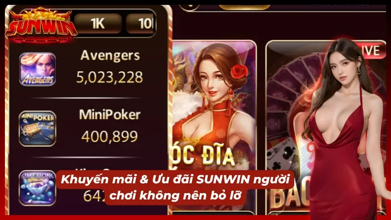 Khuyến mãi & Ưu đãi của SUNWIN tung ra thị trường cho người chơi